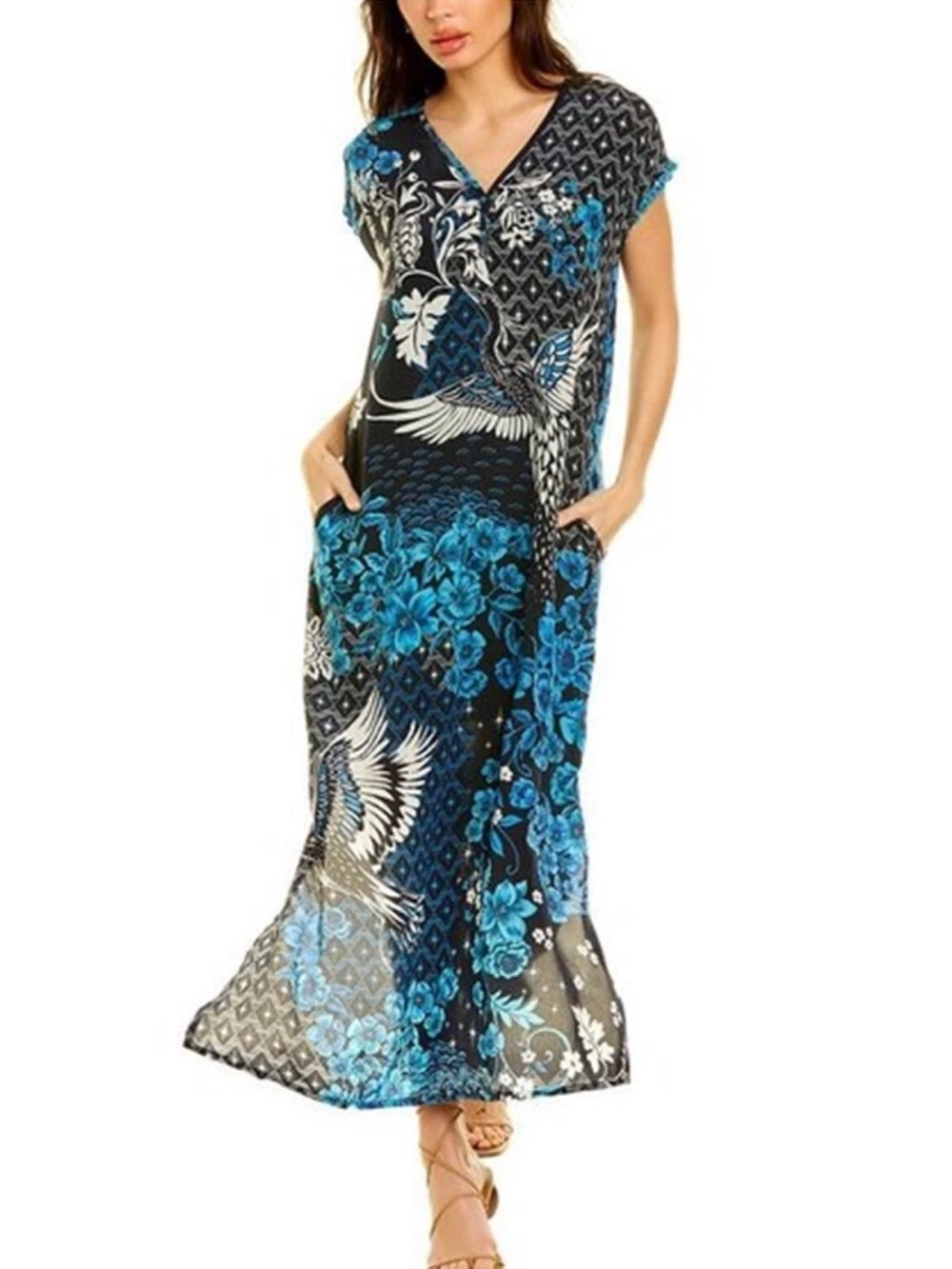 Johnny Was 'Lacey Phoenix' silk dress